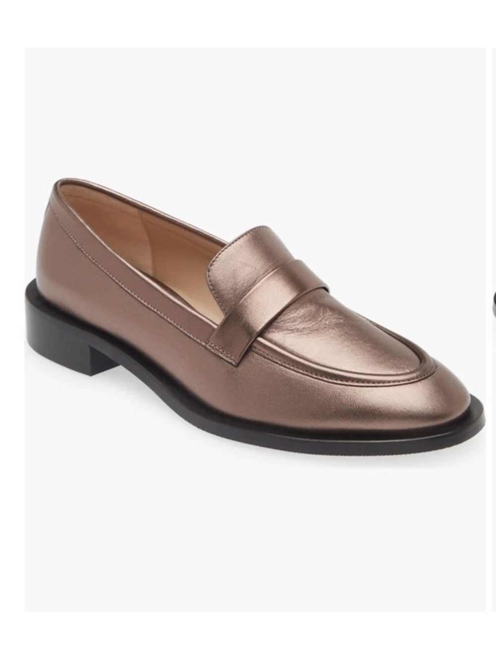 Stuart Weitzman Women’s Palmer loafer pyrite bronze metallic 9.5